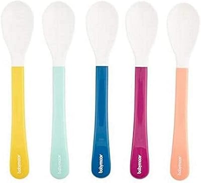 Babymoov lot de 5 cuillères à pointe blanche pour 2 ans. Diaytar : La révolution discount est en marche