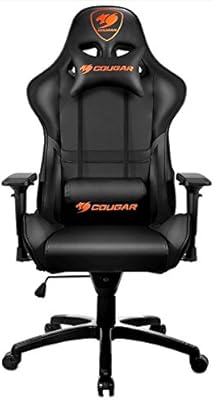 Chaise de jeu cougar armor avec cadre en acier, en plastique pvc