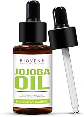 L'huile de jojoba bioven (1 oz) aide à réparer la peau endommagée hydrate