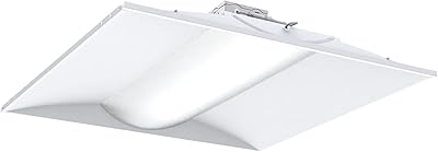 Lithonia lighting stax 2x2 alo3 sww7 lampe de poche led pieds avec lumens