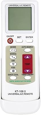 Télécommande universelle pour climatiseur [kt-109] facile à installer et à connecter avec le code