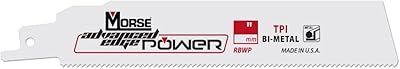 Mk morse advanced edge power rbwp94218t05 lame de scie alternative bimétallique 9 pouces