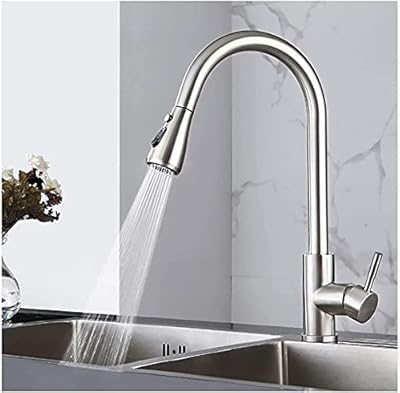 Robinet de cuisine professionnel à économie d'eau, robinet d'eau chaude et froide