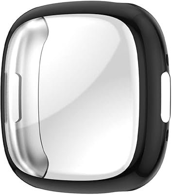 Coque margoun fitbit versa 4-fitbit sense 2 protecteur d'écran en tpu souple résistant