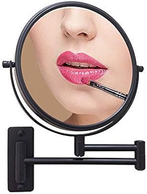 Miroir mural grossissant 10x 8 pouces orientable à 360 degrés double face