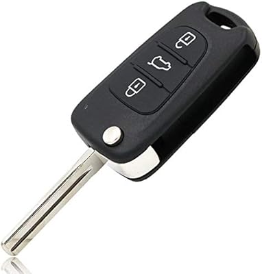 Couvercle de clé rabattable de remplacement adapté pour hyundai uniquement avec fixation à