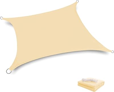 Voile d'ombrage rectangulaire carrée omira, imperméable à 98 %, résistante aux uv