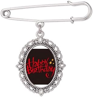 Texte artistique anglais joyeux anniversaire broche robe chemise châle clips. Électroménager, mode, beauté... Diaytar a tout en stock