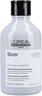 L'oréal professionnel shampoing anti-jaunissement pour cheveux blancs, gris et décolorés, pigments violets, série
