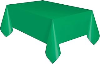 Chemin de table en plastique vert, 108" x 54