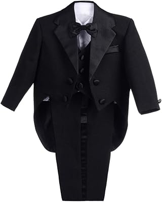 Ensemble de costume de smoking formel 5 pièces pour bébé garçon, costume