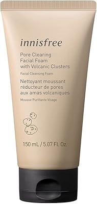 Mousse nettoyante pour les pores du visage innis free avec nettoyant pour le visage