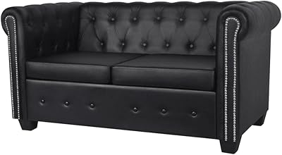 Vidaxl chesterfield salon canapé d'assise canapé modulable mobilier de bureau canapé chaise 2