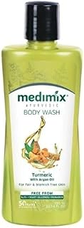 Lavage corporel ayurvédique au curcuma et à l'huile d'argan medimix pour une peau