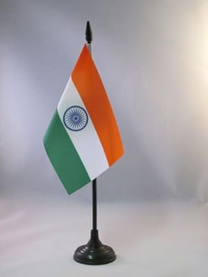 Flag drapeau de table indien taille 15 x 10 cm