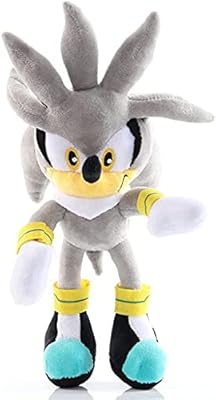 11.8" sonic le hérisson argent classique en peluche poupée douce oreiller