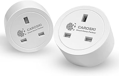 CAROSKI- PRISE INTELLIGENTE WIFI, PRISE INTELLIGENTE DE SURVEILLANCE D'ÉNERGIE 16A POUR MAISON INTELLIGENTE