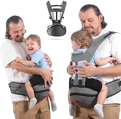 Porte-bébé mumtaz avec siège de hanche, porte-bébé toutes positions 360, ceinture réglable