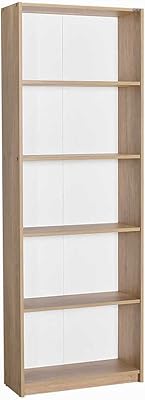 Adore furniture grande étagère de rangement moderne avec 5 étagères, l64 cm x