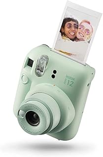 Appareil photo instantané instax mini 12, exposition automatique avec objectif selfie intégré, vert