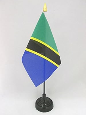Drapeau de table az drapeau de la tanzanie 4" x 6" - drapeau