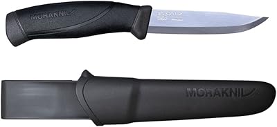 Couteau d'extérieur à lame fixe mora knife companion avec en acier
