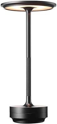 Lampe de table led avec capteur tactile à intensité variable, métal, chargement usb-c