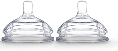 Tétine de remplacement en silicone comotomo, paquet de 2 tétines en silicone remplaçables