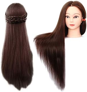 Poupée magique d'entraînement à la coiffure pour cheveux longs avec support et accessoires