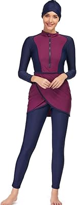 Maillot de bain islamique modeste pour femme avec hijab 2023, maillot de bain