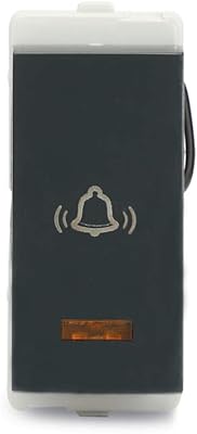 Sonnette poussoir schneider electric livia-10a avec indicateur - gris foncé (paquet de 10)