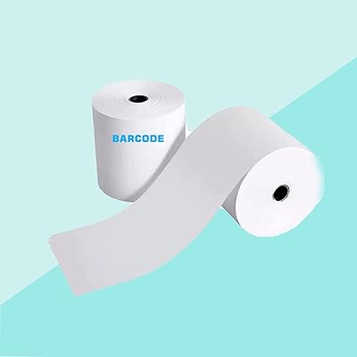 Barcode bt-r8080-01 [pack de 2 rouleaux, 80 mm x 80 dia] rouleau de papier thermique pour epson, star, vijitsu, citizen, tous les modèles d'imprimantes, réception d'impression dans les résidences, hôtels, salles de réception. Redéfinissez vos attentes shopping avec Diaytar