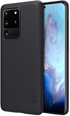Coque mobile rigide nillkin super frosted shield avec support pour galaxy s20u-nl-sf-b