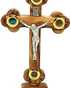 Croix originale en bois d'olivier avec terre sainte fabriquée en terre sainte croix de jésus nom sculpté de jérusalem. Commandez en toute confiance sur Diaytar, votre marketplace de confiance
