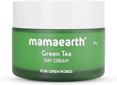 Crème de jour au thé vert mamaearth avec thé vert et collagène
