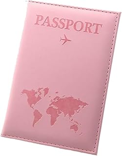 Titulaire de carte de crédit de couverture de passeport de conception d'avion en pu à la mode pour hommes femmes, rose, moderne. Diaytar : Des prix mini pour un service maxi