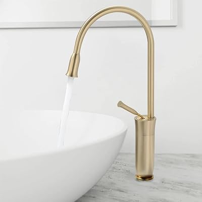 Robinet de lavabo de salle de bain monotrou à arc élevé siusi