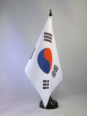 Az flag drapeau de table corée du sud 5" x 8" - drapeau