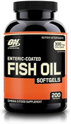 Gélules d'huile de poisson optimum nutrition, 300 mg, 200 gélules