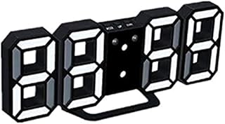 Horloge murale numérique touchonix 3d led alarme réglable 24-12 heures veilleuse pour la maison