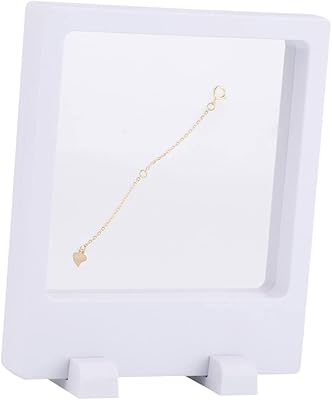 Lifkome 3 pièces pe film présentoir de bijoux 3d cadre flottant présentoir