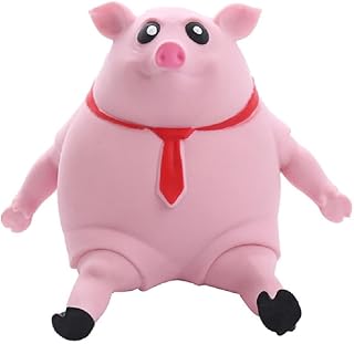 Jouet squishy en forme de cochon de dessin animé de couleur rose