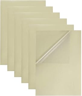 Penecrete 30 feuilles 8,3" x 11,8", étiquettes adhésives transparentes en pet imperméables