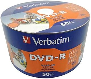 Disque d'enregistrement vidéo verbtime, 4,7 go, 16x, imprimable à jet d'encre, blanc, paquet