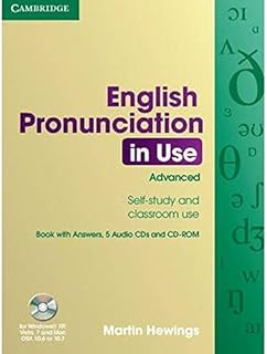 Livre avancé de prononciation anglaise utilisée avec réponses 5 cd audio et cd-rom