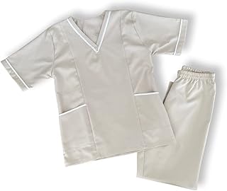 Costume de femme de chambre beige clair d'uniformatgo