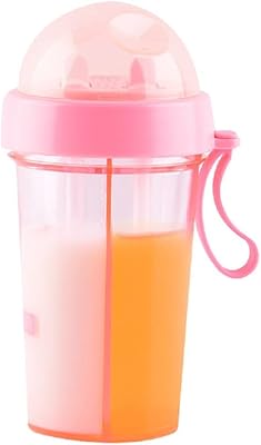 Tasse d'eau à double paille pour enfants bouteille créative pour l'école une tasse