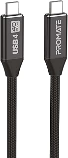 Câble promate usb-c uhd 8k 60hz usb4 type c avec alimentation 240 w