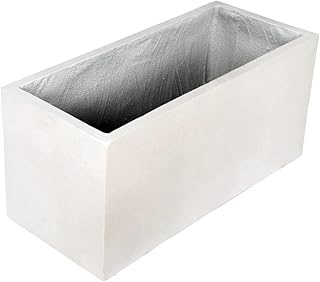 Yahome jardinière rectangulaire en béton pour jardin intérieur, pour cuisine, salon, pour planter