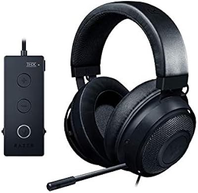Casque de jeu razer kraken tournament edition avec technologie audio spatiale thx, contrôle